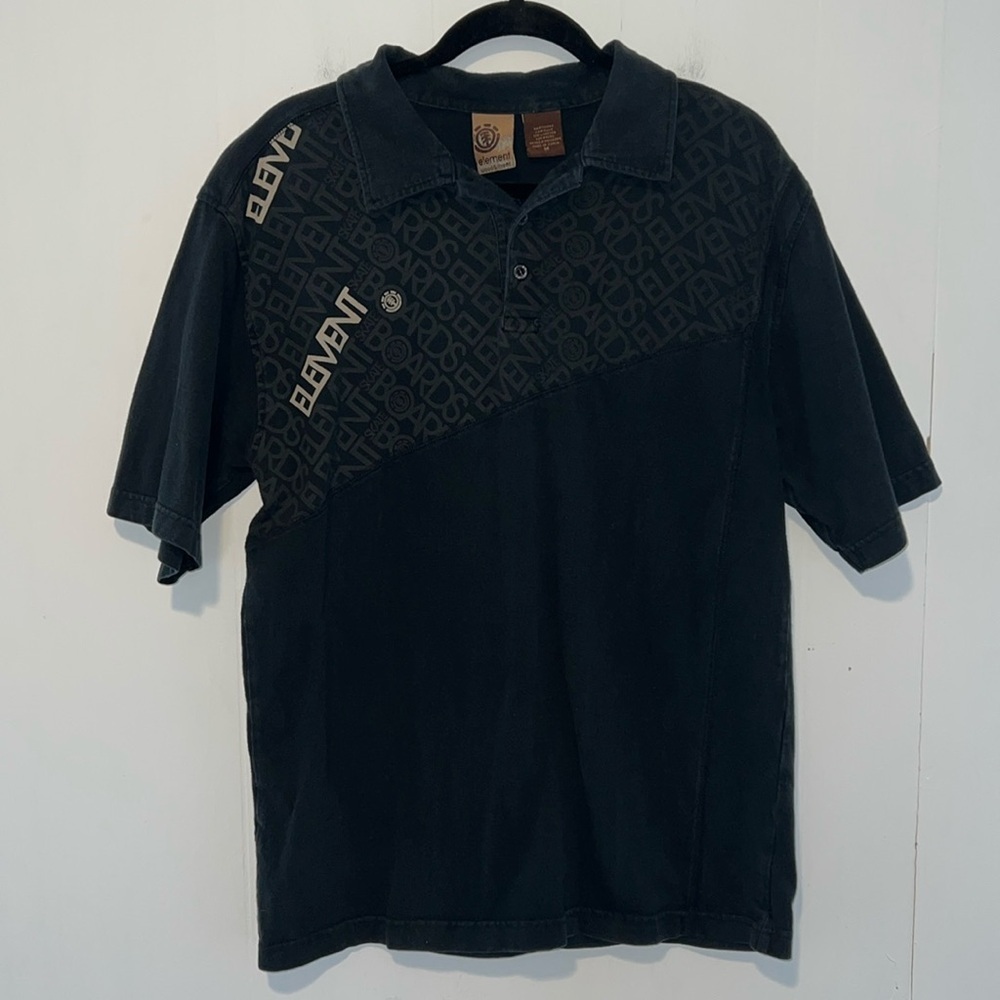 Element Wood & Thread Men’s Short Sleeve Black Polo Q15